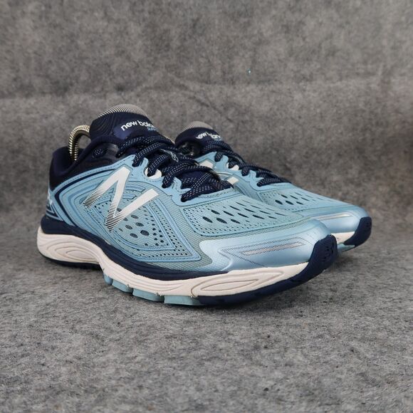 New Balance Shoes Womens 7 Sneakers Running Athletic 860v8 Comfort Trainer Blue - Picture 1 of 16